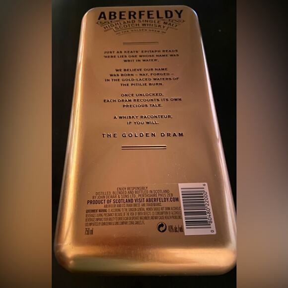 ABERFELDY Scotch Whiskey Tin - Picture 7 of 7